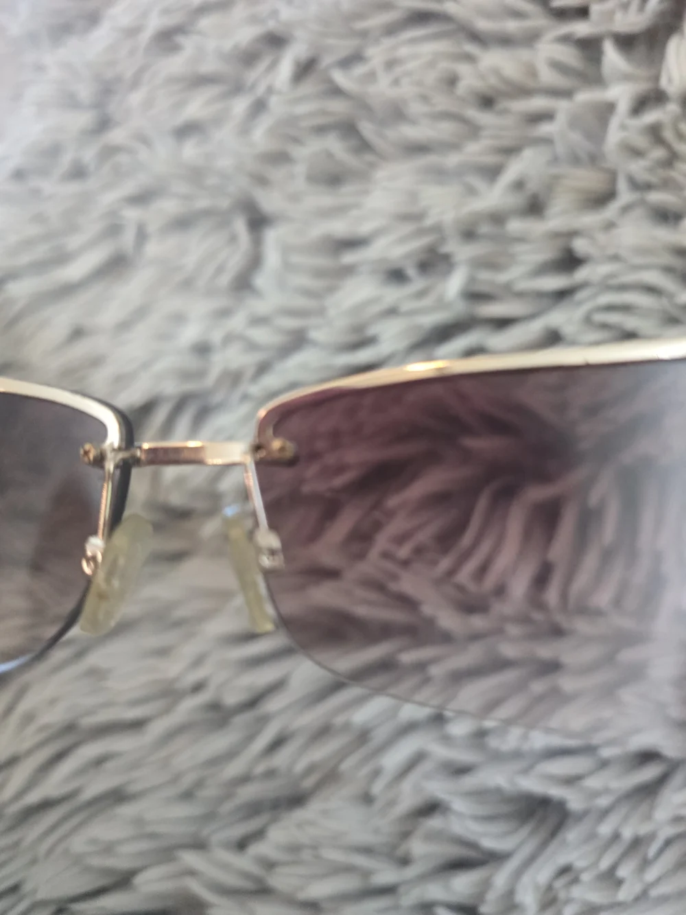Armani Exchange Brown Frame Sunglasses with Purple Gradient Lenses